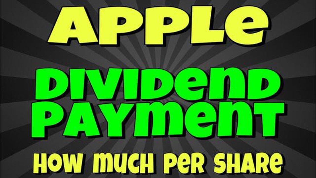¿Cuándo paga dividendos Apple? Todo lo que necesitas saber
